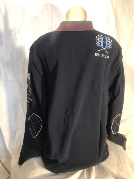 HV Polo Herren Langarm Poloshirt Diego dunkelblau